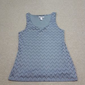 NWOT Banana Republic Moss Green Zig Zag Ta…